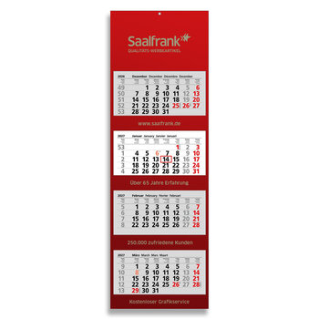 4-Monats-Block-Wandkalender 2027